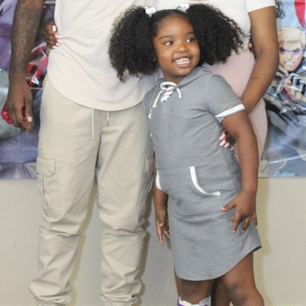 Girls Gray Art class Dress